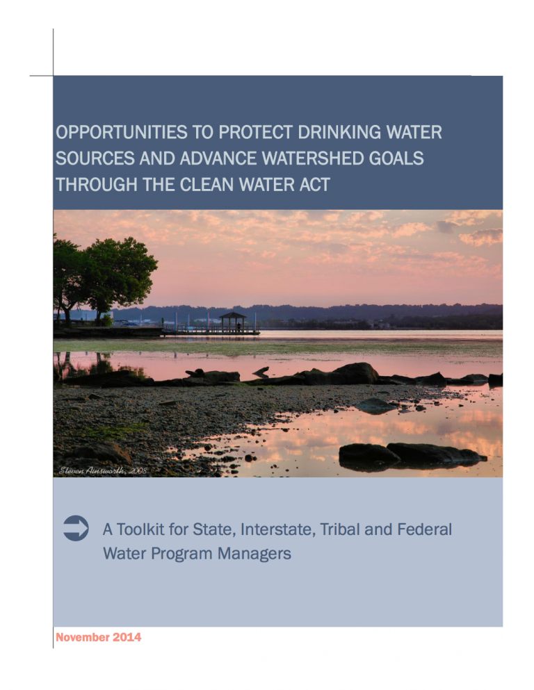 Clean Water Act / Safe Drinking Water Act Toolkit - Association Of ...